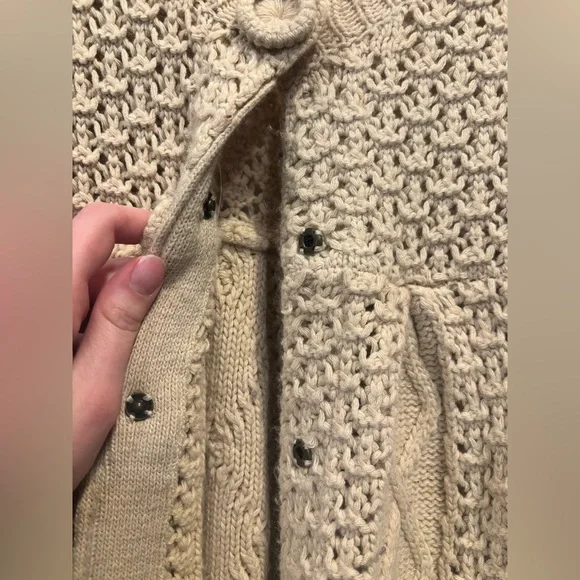 Mercer & Madison Women’s Heavy Knitt Cardigan Tan Size Small Women’s - Picture 3 of 6